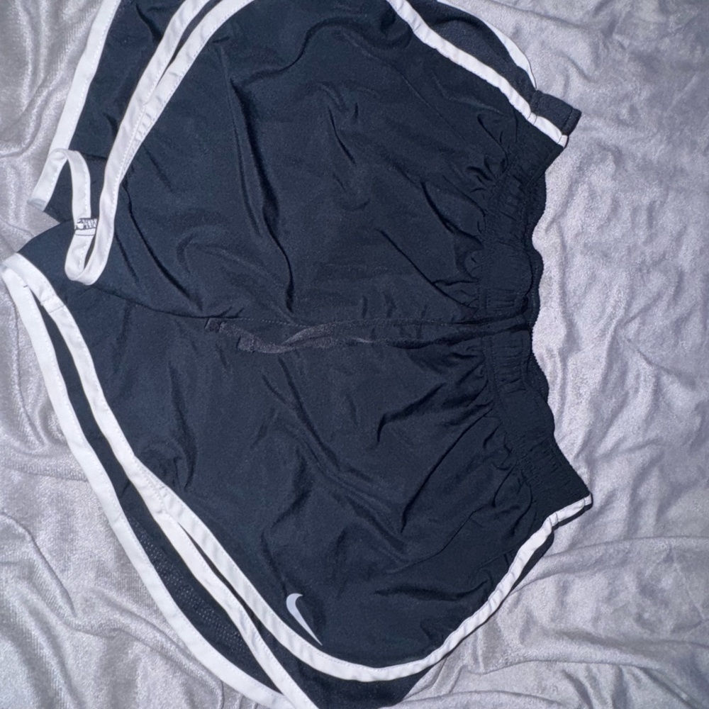 Nike Black Shorts with White Stripes